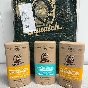 Dr. Squatch Men's Natural Deodorant Set - Tan and Green